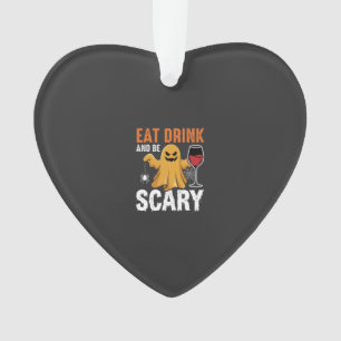 Halloween Essen Trinken Sei Gruselig Gespenst Desi Ornament