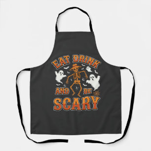 Halloween Essen Trinken Sei Gruselig Gespenst Desi Schürze