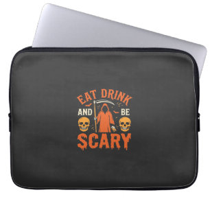 Halloween Essen Trinken Sei Gruseliger Sensenmann  Laptopschutzhülle