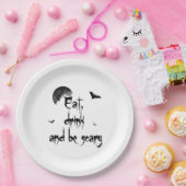 Halloween - Essen, trinken und beängstigend sein Pappteller (Party)