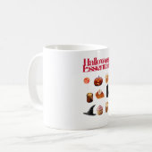 Halloween Essentials Tasse – Cute Gruselige Kaffee (Vorderseite Links)
