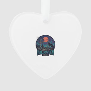Halloween Est Heulender Wolf Roter Mond Zombie Han Ornament