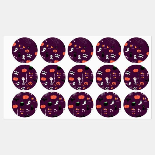 Halloween Etiketten (Blatt)