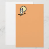 Halloween-Eule Briefpapier (Vorne/Hinten)