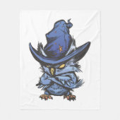 Halloween-Eule Fleecedecke (Vorderseite)