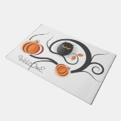 Halloween-Eule Fußmatte (Schrägansicht)