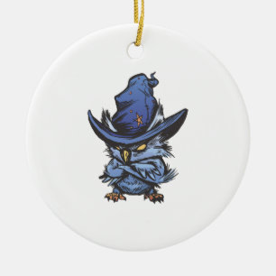 Halloween-Eule Keramik Ornament