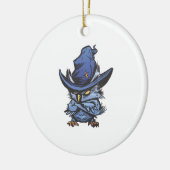 Halloween-Eule Keramik Ornament (Links)