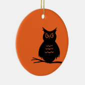 Halloween-Eule Keramikornament (Rechts)