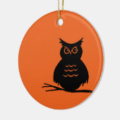 Halloween-Eule Keramikornament (Links)