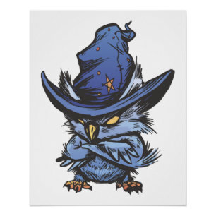 Halloween-Eule Poster