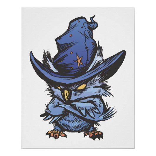 Halloween-Eule Poster (Vorderseite)