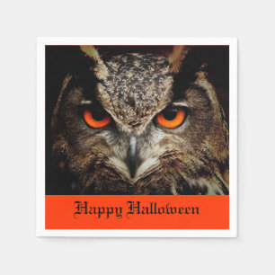 Halloween-Eule Serviette