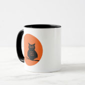 Halloween-Eule Tasse (Vorderseite Links)