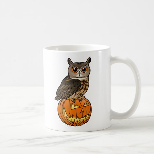 Halloween-Eurasier-Eagle-Eule Kaffeetasse (Rechts)