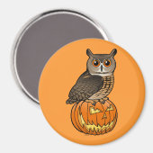 Halloween-Eurasier-Eagle-Eule Magnet (Vorderseite/Rückseite)