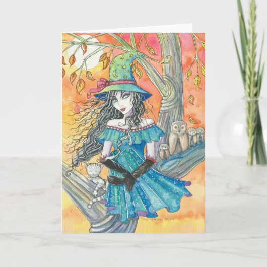 Halloween Eva, Halloween Card von Molly Harrison Karte (Vorderseite)
