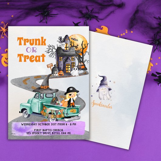 Halloween Event Einladung Trunk oder Leckerei Nied
