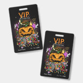 Halloween Event VIP Access Pass Abzeichen Ausweis (Vorder- & Rückseite)