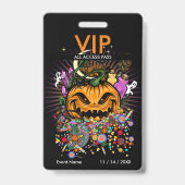 Halloween Event VIP Access Pass Abzeichen Ausweis (Rückseite)