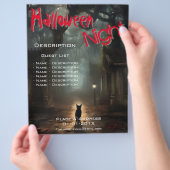 Halloween Event-Werbeaktion Flyer (Hand)