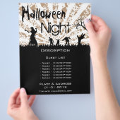 Halloween Event-Werbeaktion Flyer (Hand)