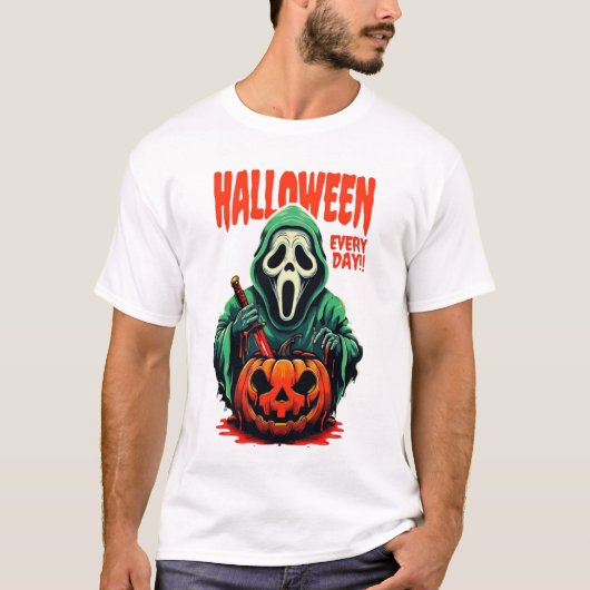 Halloween Every Day T-Shirt | Scream Ghostface (Vorderseite)