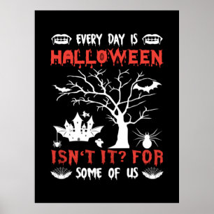 Halloween Everyday Is Halloween Birthday Poster