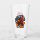 Halloween Evil Skelett, Pumpkin Glas (Rückseite)