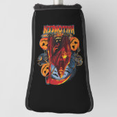 Halloween Evil Skelett, Pumpkin Golf Headcover (Rotieren 90)