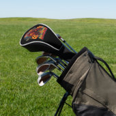 Halloween Evil Skelett, Pumpkin Golf Headcover (In SItu)