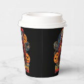 Halloween Evil Skelett, Pumpkin Pappbecher (Rechts)