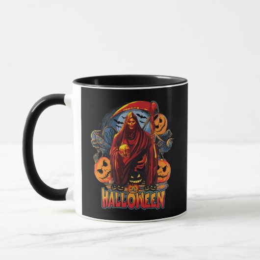 Halloween Evil Skelett, Pumpkin Tasse (Links)