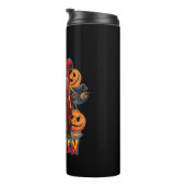 Halloween Evil Skelett, Pumpkin Thermosbecher (Nach rechts gedreht)