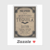 Halloween Evil Spirits Mitternacht Tequila Potion Aufkleber (Blatt)