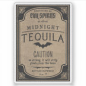 Halloween Evil Spirits Mitternacht Tequila Potion Aufkleber (Vorderseite)