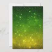 Halloween Extravagant Dress Party Monsters Green Einladung (Rückseite)