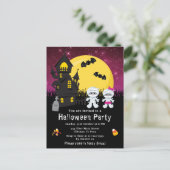 Halloween Extravagant Dress Party Mummy Pink Postkarte (Stehend Vorderseite)