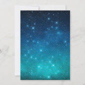 Halloween Extravagant Dress Party Werewolf Blue Einladung (Rückseite)