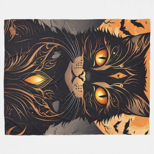 Halloween, extravagant fleecedecke (Vorderseite (Horizontal))