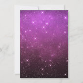 Halloween Extravagantes Kleid Birthday Hexe Lila Einladung (Rückseite)