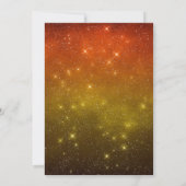 Halloween Extravagantes Kleid Geburtstag Hexenmeis Einladung (Rückseite)