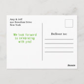 Halloween Extravagantes Kleid Geburtstagsmonster G Postkarte (Rückseite)