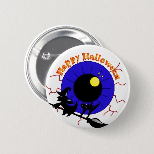 Halloween Eyeball Button (Vorne & Hinten)