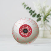 Halloween Eyeball Party Einladung (rot) (Stehend Vorderseite)