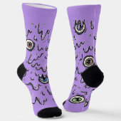 Halloween Eyeball Socks - Spooky Tropfen Crew Sock Socken (Gewinkelt)