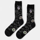 Halloween Eyeball Socks - Spooky Tropfen Crew Sock Socken (Linkes Detail)