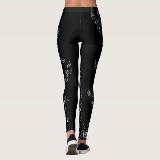 Halloween Eyeball Spooky Drip Leggings (Rückseite)