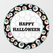 Halloween Eyeballs Fensteraufkleber (Blatt)