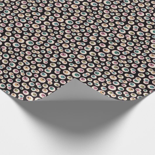 Halloween Eyeballs Geschenkpapier (Ecke)